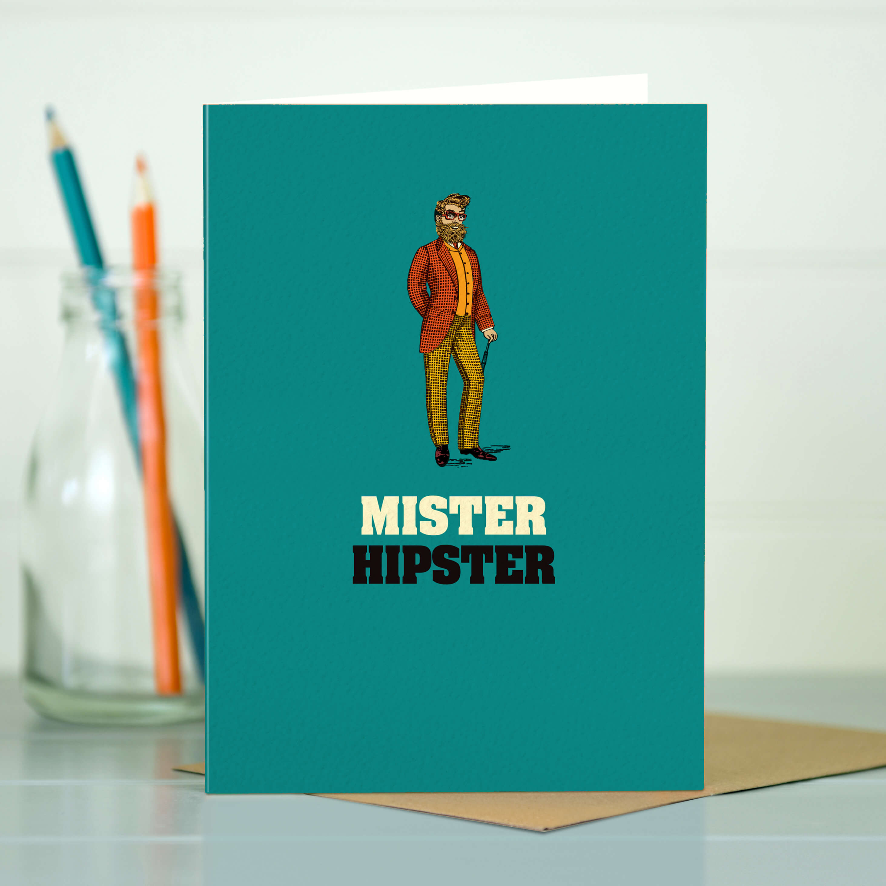 Funny Birthday Card For Men Mr Hipster The Typecast Gallery