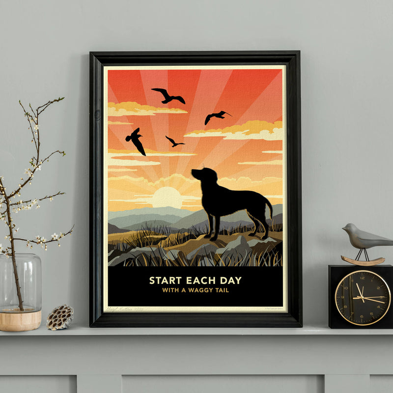 Limited Edition Red Fox Labrador Print - A Dog Lovers Gift