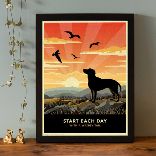 Limited Edition Red Fox Labrador Print - A Dog Lovers Gift