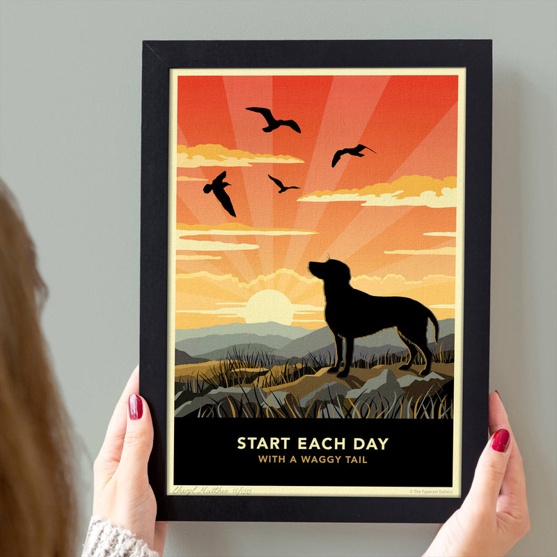 Limited Edition Red Fox Labrador Print - A Dog Lovers Gift