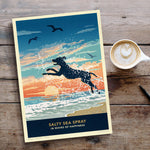 Pointer Or Viszla Limited Edition Seaside Print - A Dog Lover’s Gift.