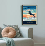 Pointer Or Viszla Limited Edition Seaside Print - A Dog Lover’s Gift.