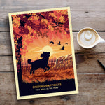 Cockapoo In An Autumn Park - A Limited Edition Dog Print