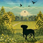 Dachshund In A Summer Park - A Limited Edition Dog Print.