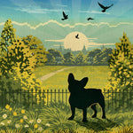 French Bulldog In A Summer Park - A Limited Edition Dog Print.