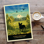 French Bulldog In A Summer Park - A Limited Edition Dog Print.