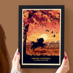 Shih Tzu or Maltese In An Autumn Park - A Limited Edition Dog Print