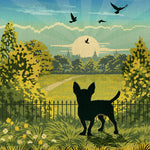 Shorthaired Chihuahua In A Summer Park - A Limited Edition Dog Print.