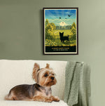 Yorkshire Terrier In A Summer Park  - A Limited Edition Dog Print.