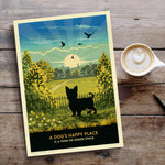 Yorkshire Terrier In A Summer Park  - A Limited Edition Dog Print.