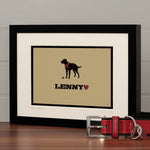 Personalised Lurcher Print For One Or Two Dogs