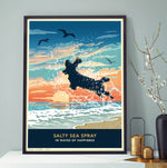 Spaniel Limited Edition Seaside Print - A Dog Lover’s Gift.