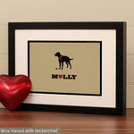 Personalised Lurcher Print For One Or Two Dogs