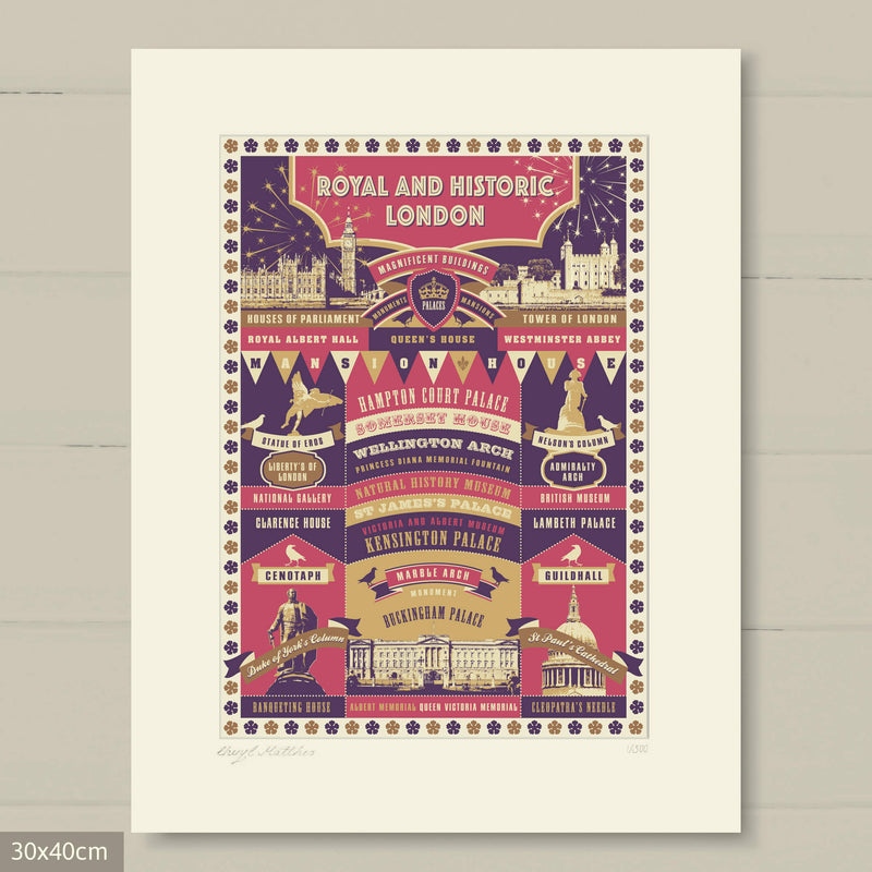 Royal And Historic London Art Print - A London Gift