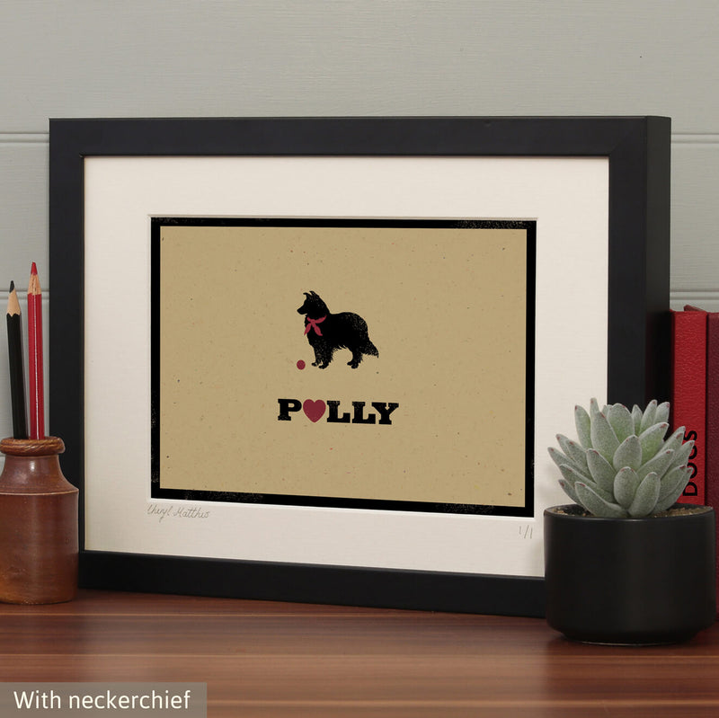 Personalised Sheltie Print For One Or Two Dogs