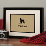 Personalised Labradoodle Print For One Or Two Dogs