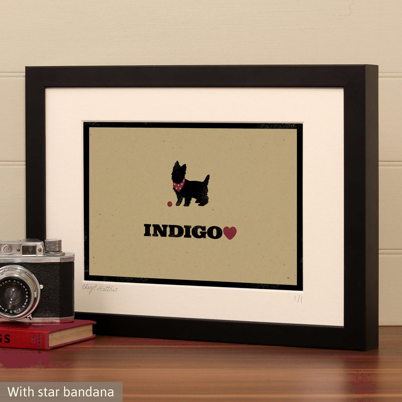 Personalised West Highland Terrier Print For One Or Two Dogs