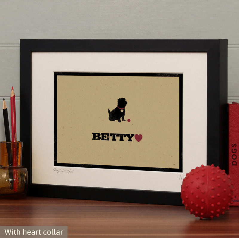 Personalised Norfolk Terrier Print For One Or Two Dogs