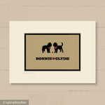 Personalised Labradoodle Print For One Or Two Dogs